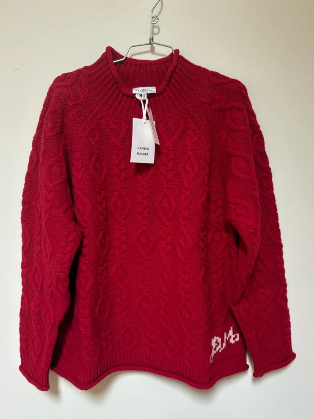 NWT Damson Madder Ffion Cable Stitch Jumper Size 8 US